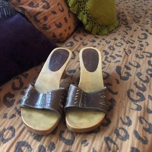 MIA Wooden Clog Heels